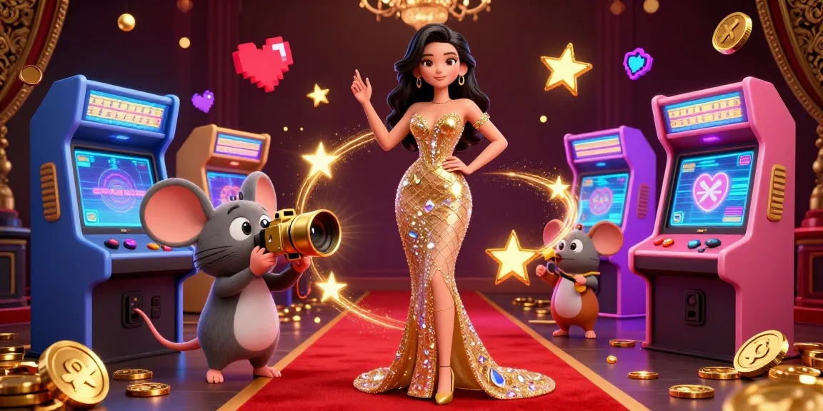 Engage with thrilling gameplay at ww88, showcasing vibrant 3D characters and dynamic gambling elements in a luxurious setting.