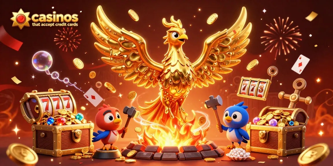 Engage in thrilling gameplay at casinos that accept credit cards with golden phoenix and slot reels