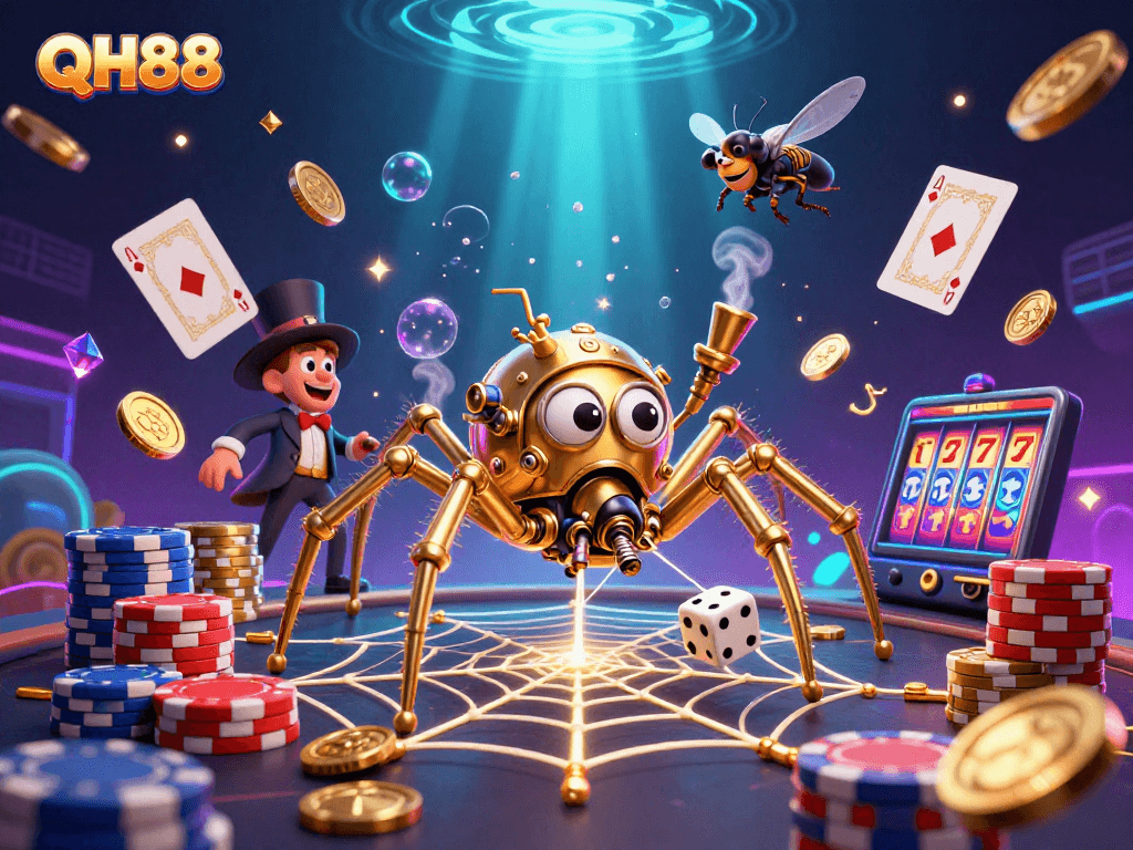 Engage with QH88 and discover the vibrant chaos of a steampunk casino world.
