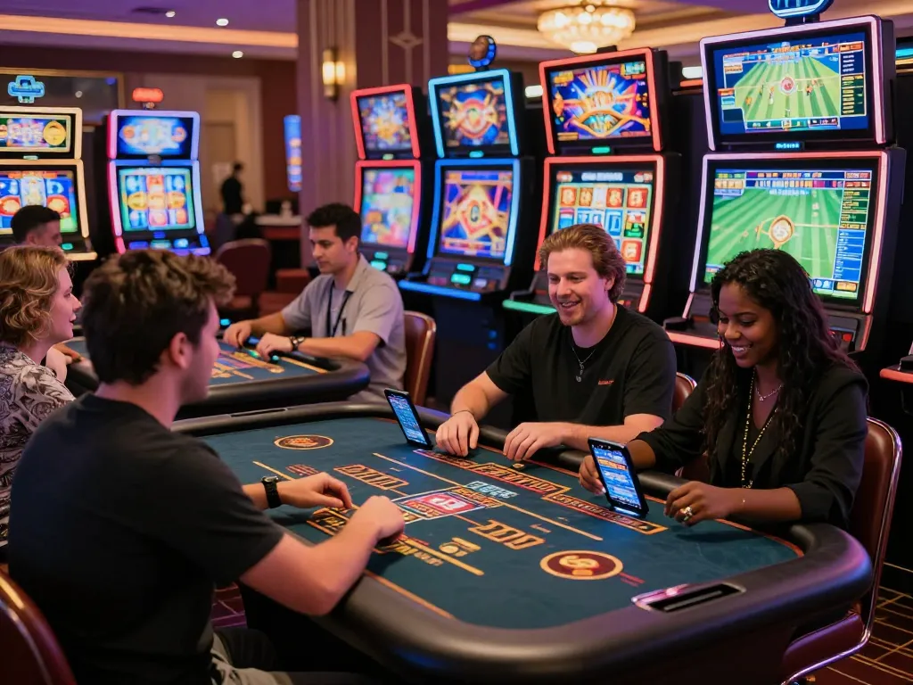 Exciting xx88 online casino experience with diverse players engaging in live games and sports betting.