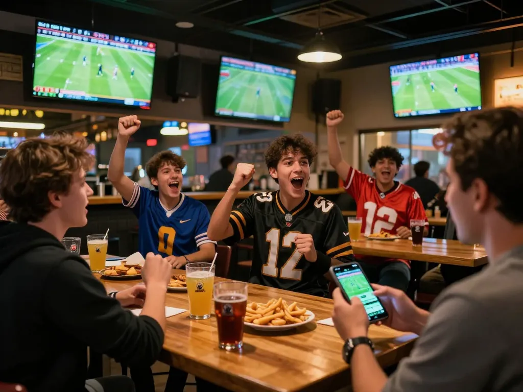 Engaged fans using the bongdalu88 platform to place bets during live football matches.