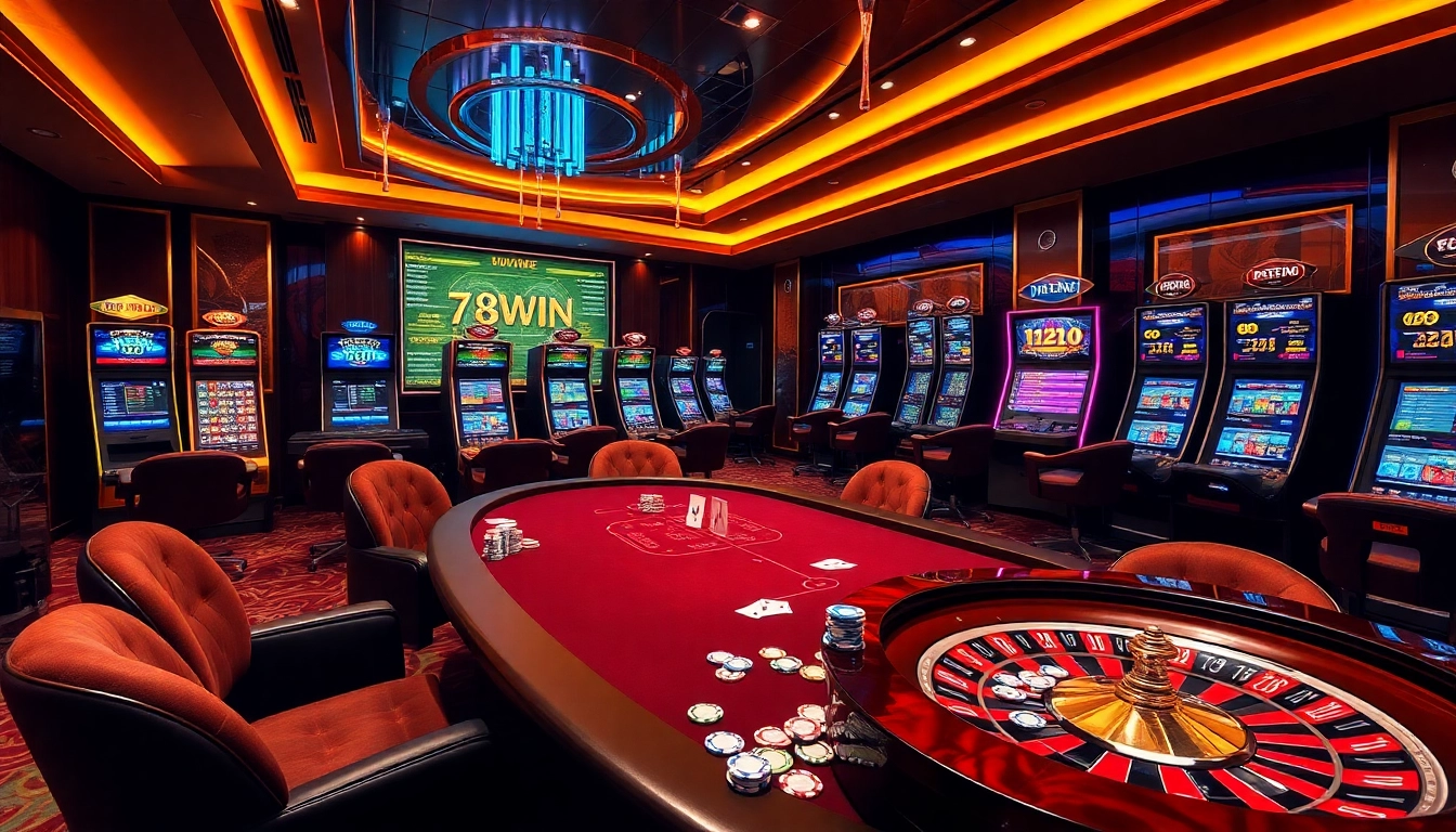 Excited gamblers placing bets at 789WIN’s luxurious online gaming tables.