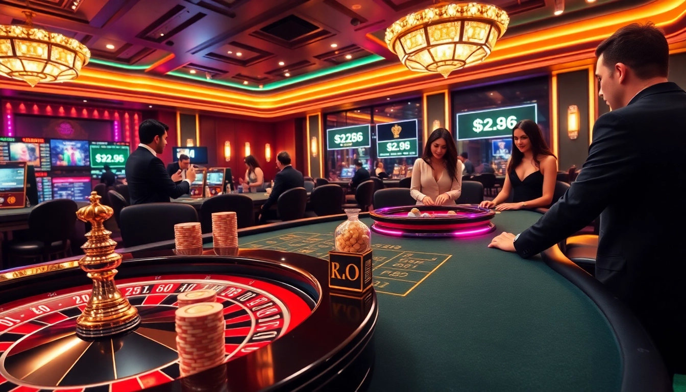 Engaging gamblers at Fun88's homepage, showcasing thrilling poker, roulette, and betting action in a luxurious online casino.