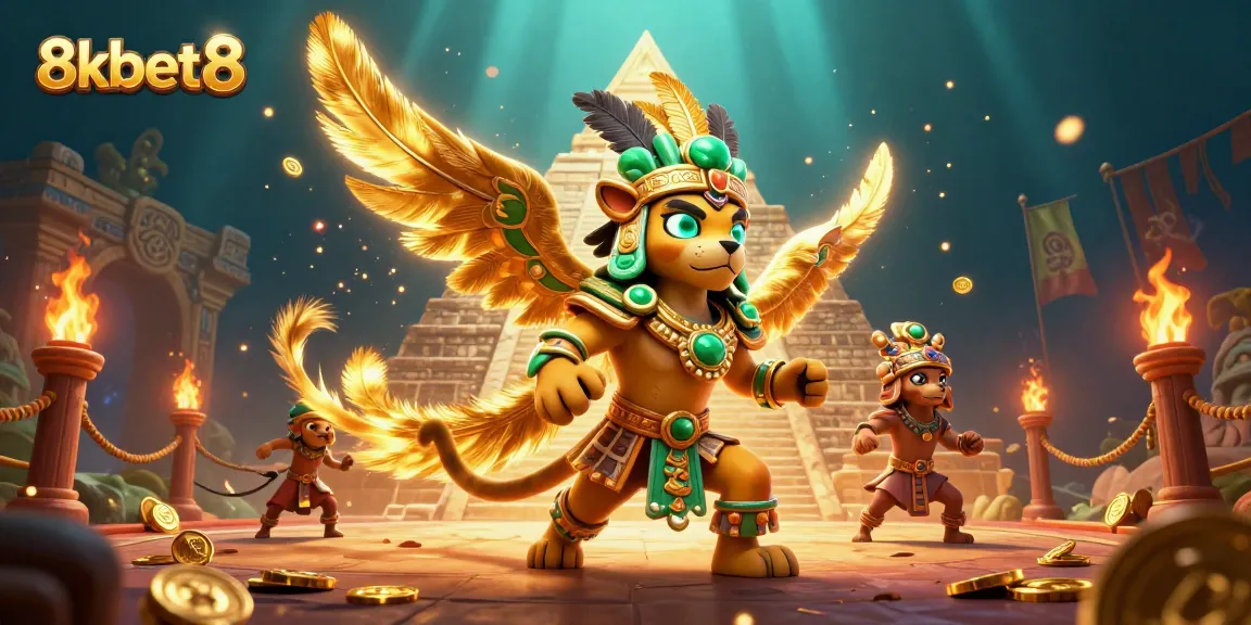 Experience thrilling action at 8xbet8 with a vibrant Mayan-themed online gambling scene.
