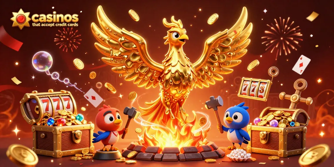 Engage in thrilling gameplay at casinos that accept credit cards with golden phoenix and slot reels