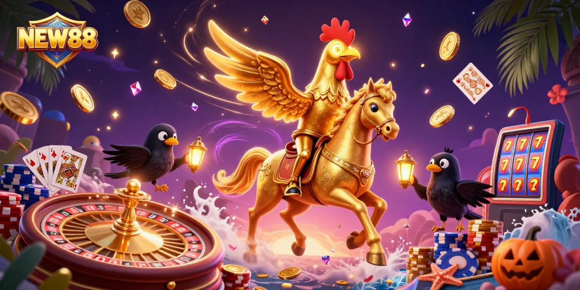 Win big at NEW88 with thrilling casino games and vibrant visuals capturing the essence of gaming excitement!