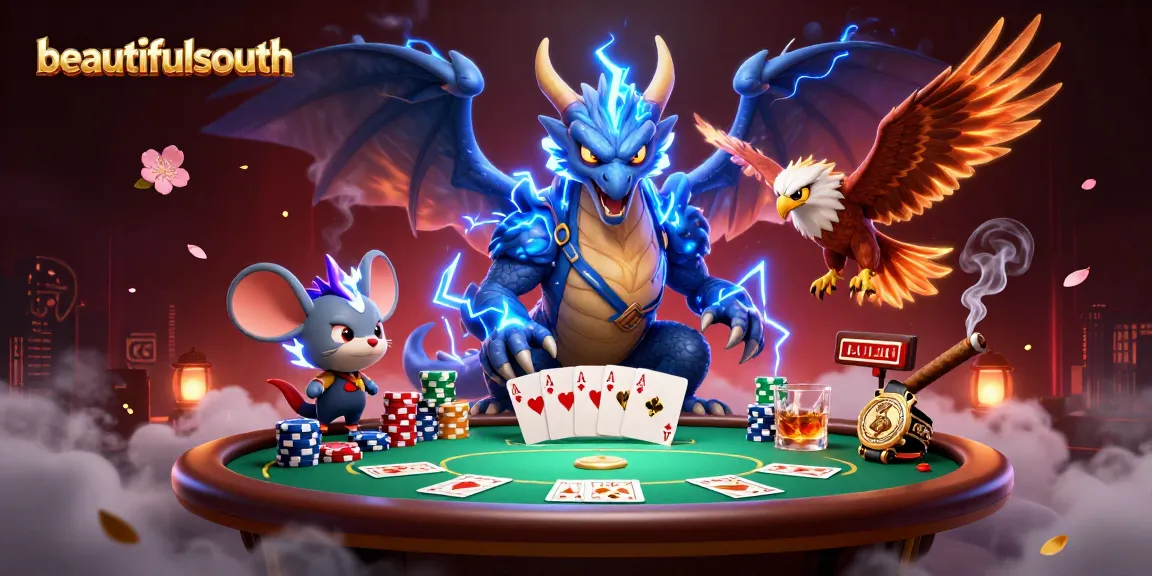beautifulsouth energizes gameplay with a thunder dragon and vibrant casino elements