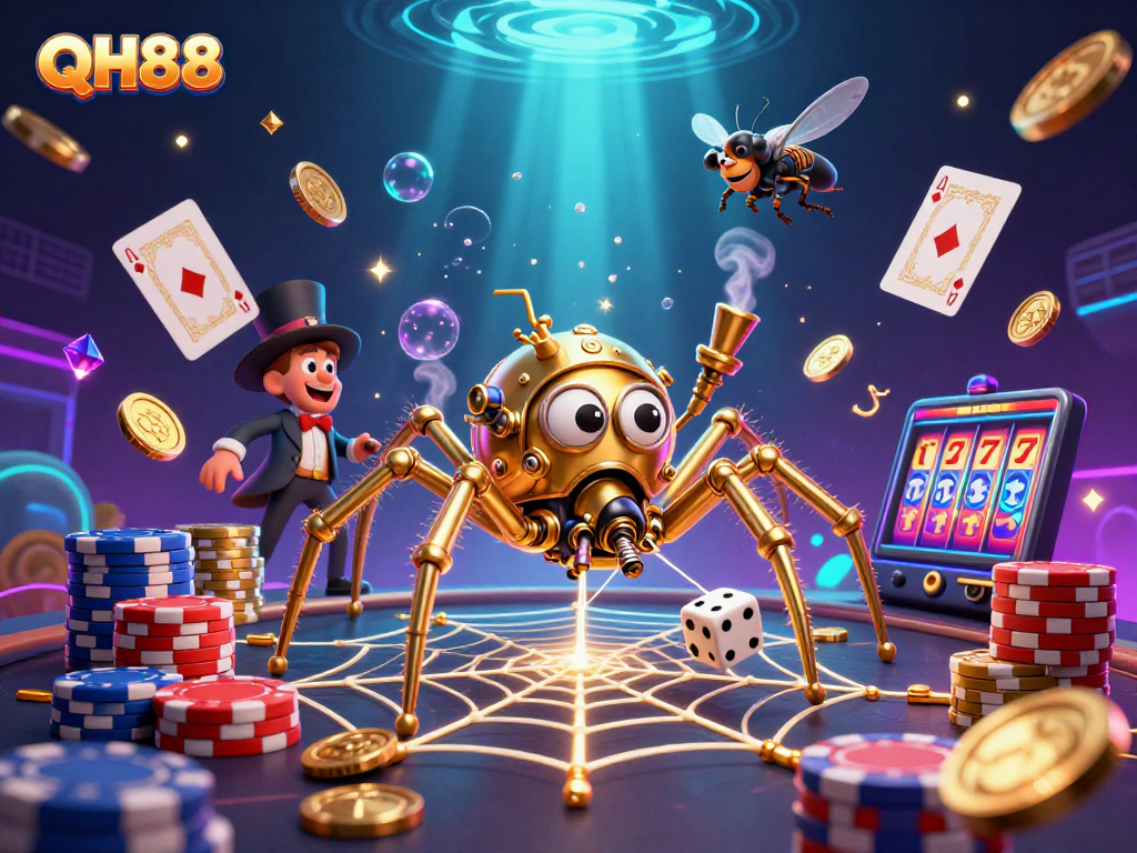 Engage with QH88 and discover the vibrant chaos of a steampunk casino world.