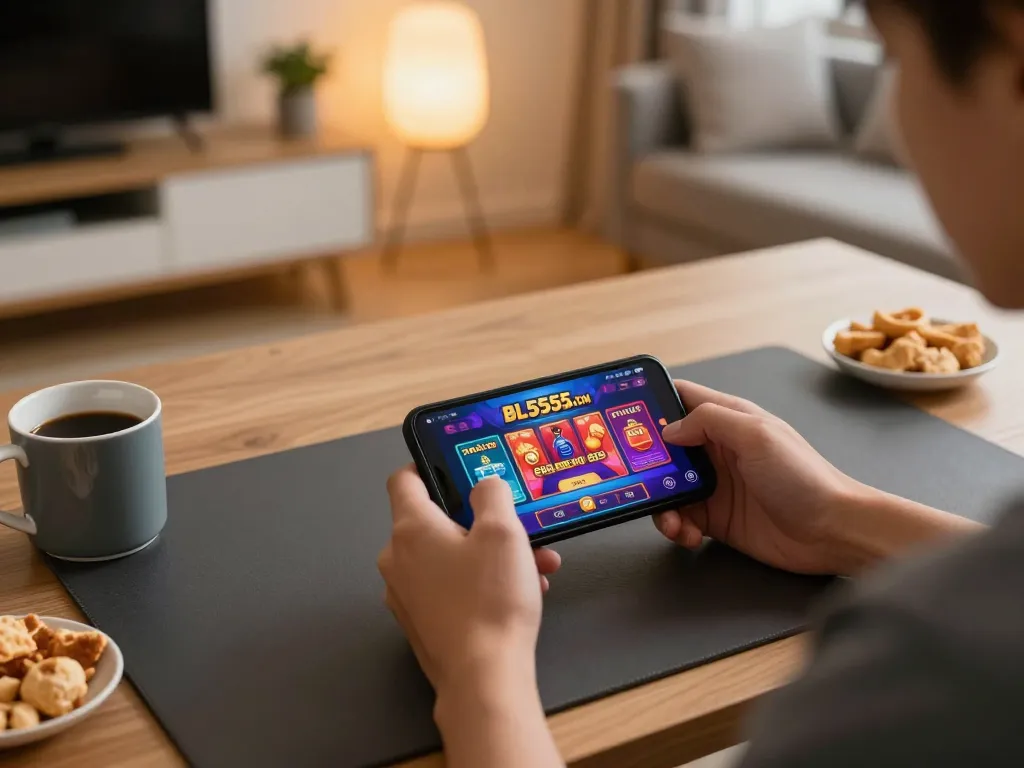 Playing on BL555.COM mobile app for an engaging online casino experience