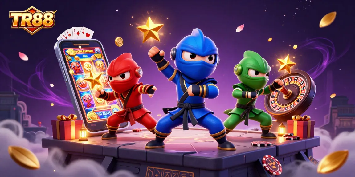 Win big at TR88 with vibrant slot games and dynamic chameleon characters in action.