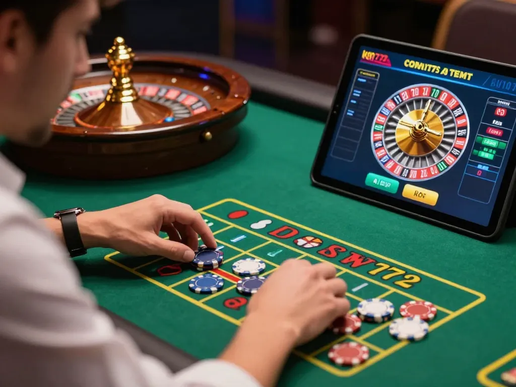 Experience the thrill of km777 roulette betting as players engage in strategic gameplay