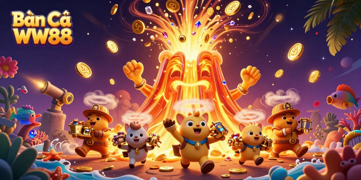 Shoot vibrant sea creatures in Bắn Cá WW88, with golden coins and endless treasures!