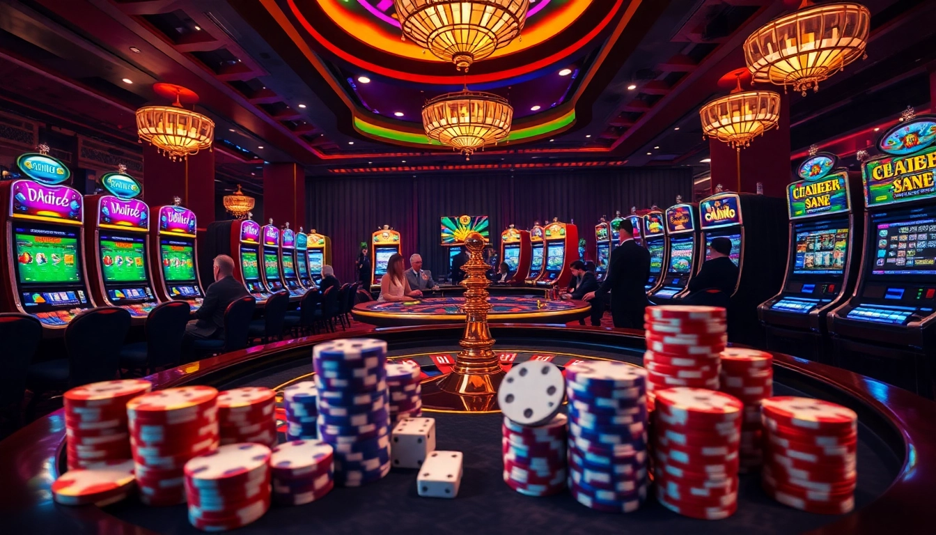 Experience the excitement of newphim with a thrilling casino scene featuring roulette and poker action.