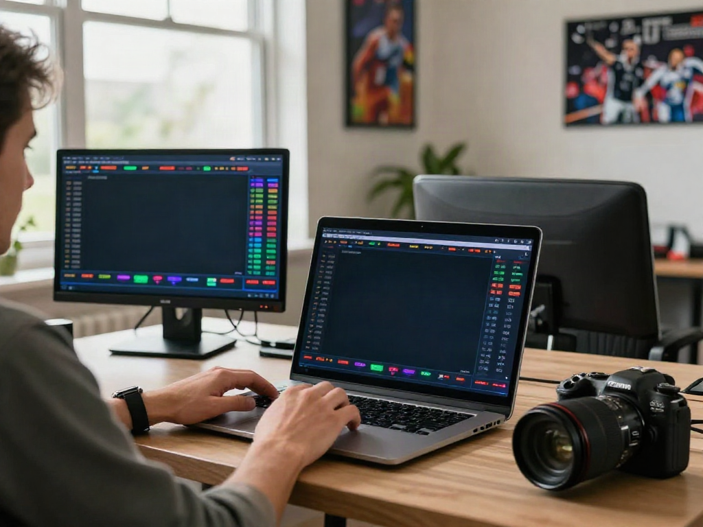 Engaged user at home interacting with sports betting interface on https://five88.boats/ showcasing energetic atmosphere.