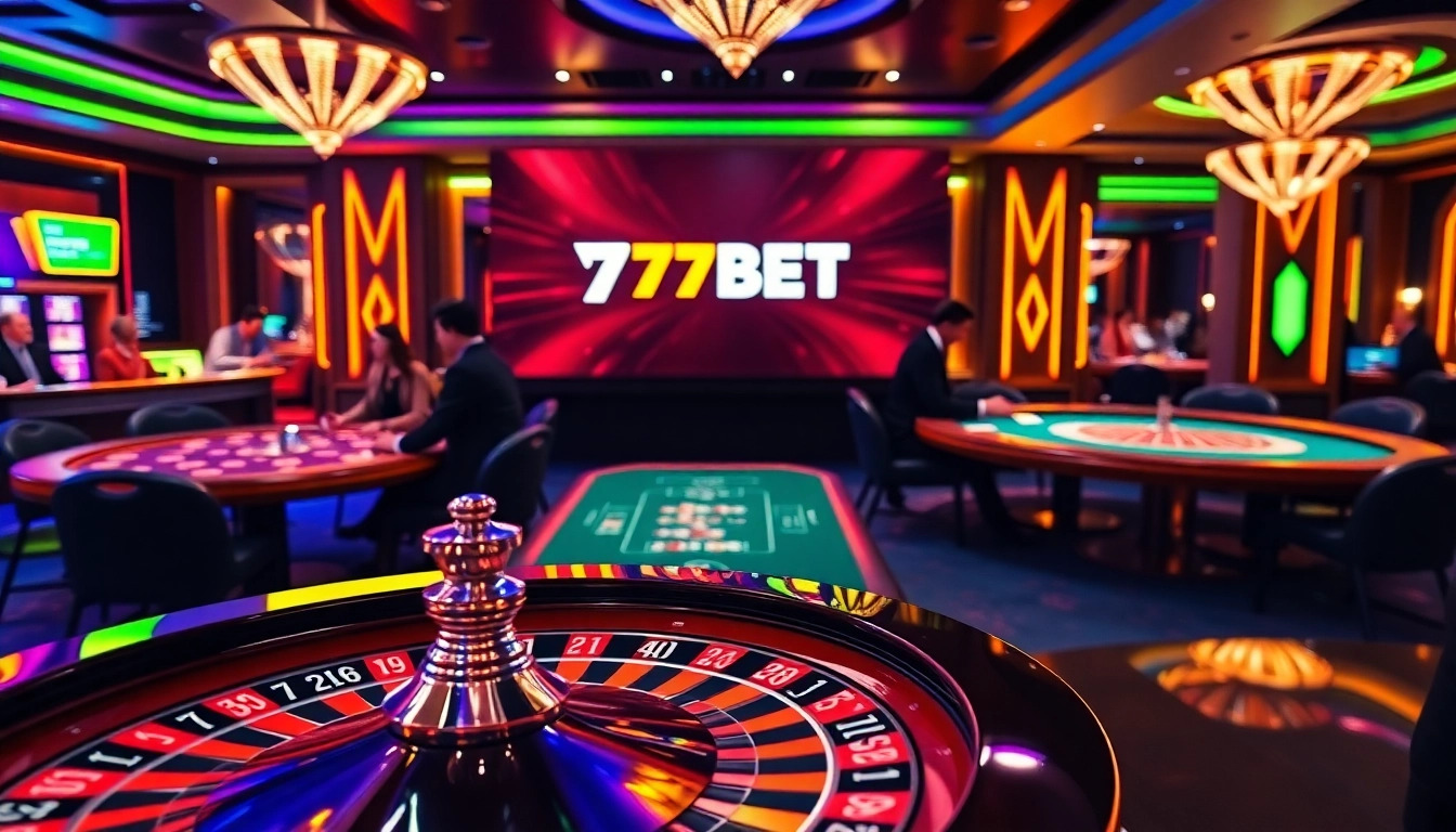 Engage with thrilling poker and blackjack games at 77BET's luxurious casino.