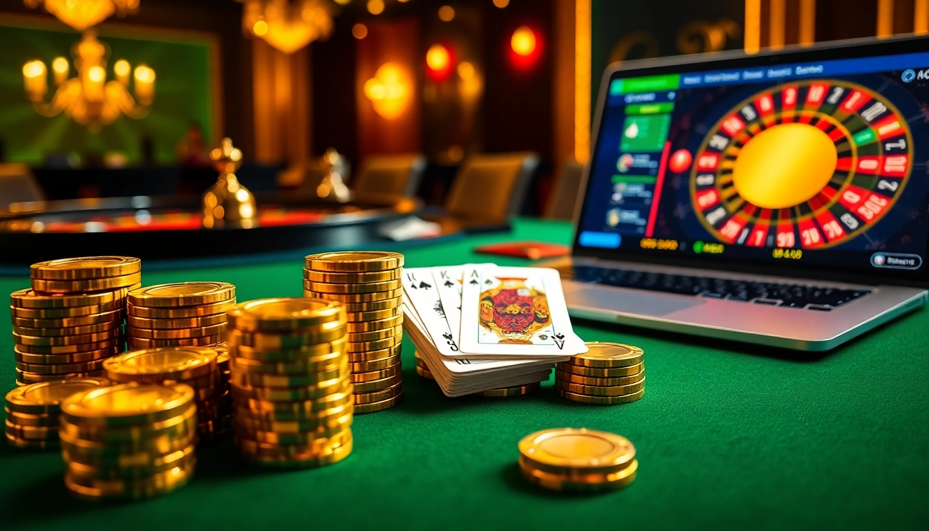 Experience high-stakes poker and online gaming excitement at c54.gb.net with vibrant casino visuals.