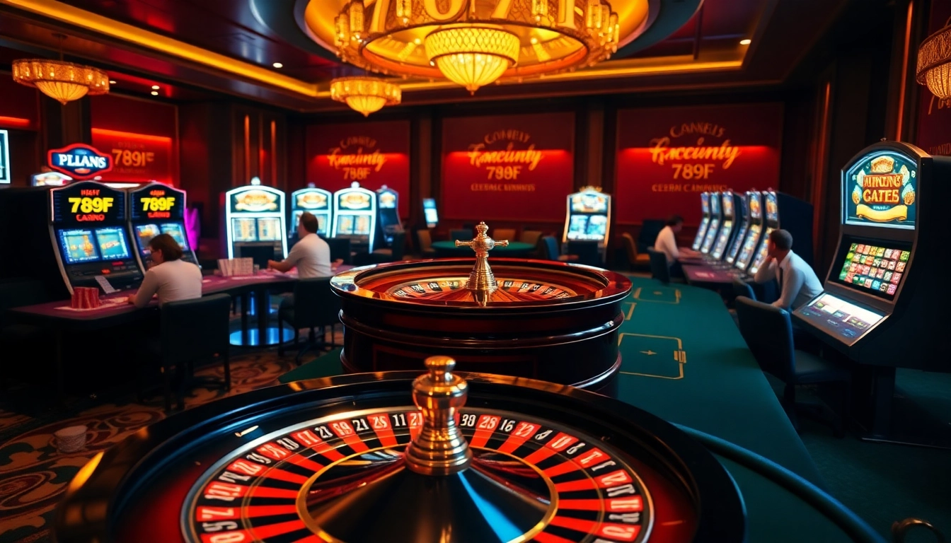 Experience the thrill of gambling at 789F with a lively casino atmosphere featuring roulette and poker.