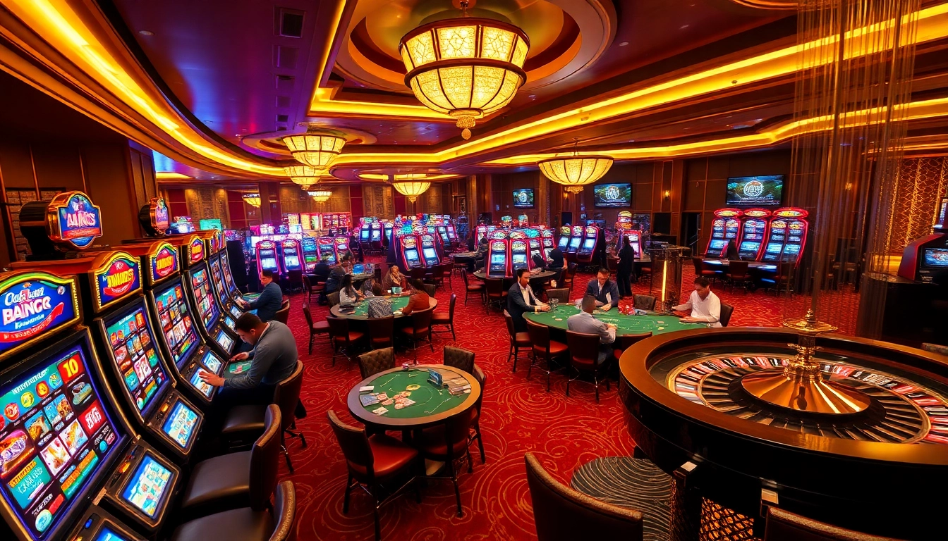 Experience the thrilling excitement of AU88 with players engaging in vibrant casino activities.