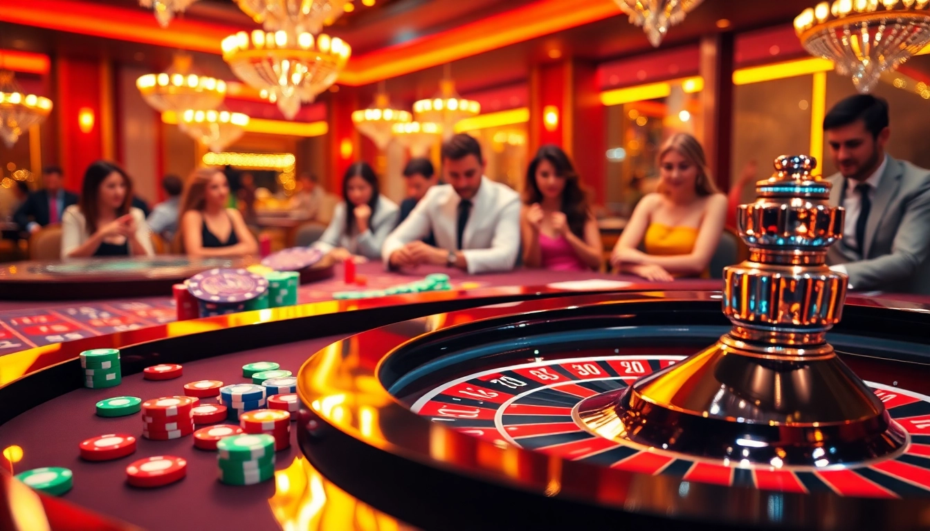 Experience the excitement of live gambling at https://luongsontv5.com/ with engaging roulette and poker scenes.