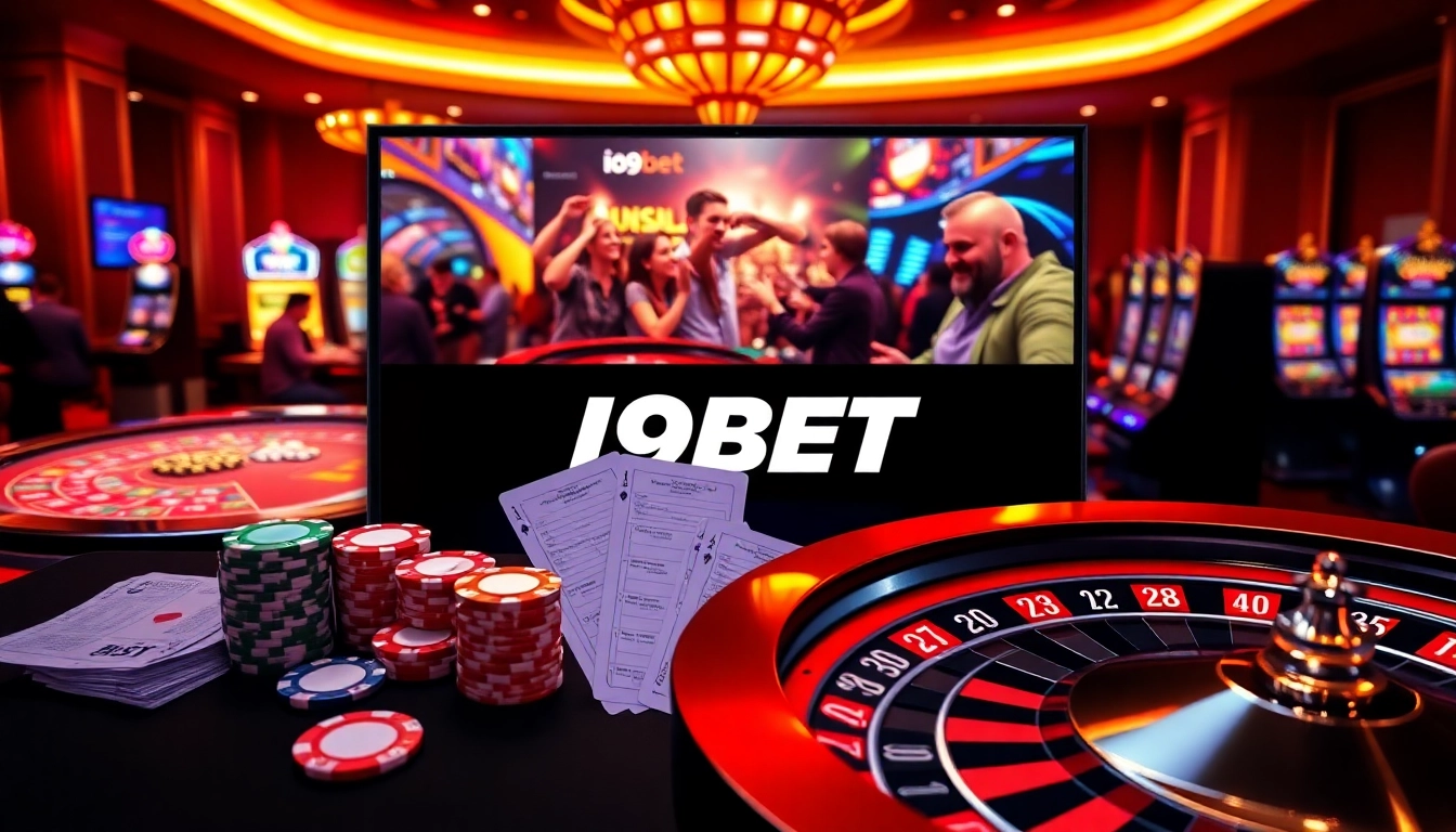 I9BET showcases a vibrant online casino ambiance with dynamic tables and engaging players.
