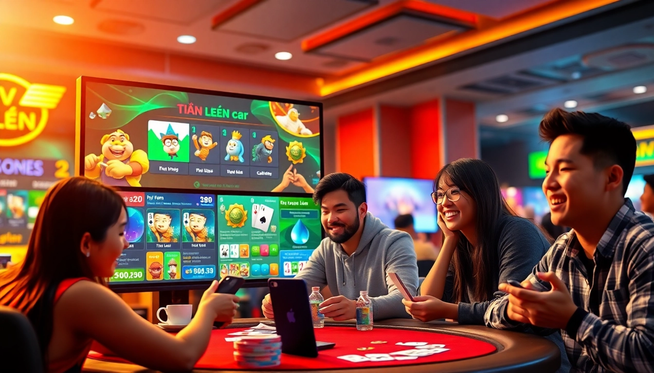 Engaging online gaming scene for topgamebaidoithuong.mx, featuring exciting card games.