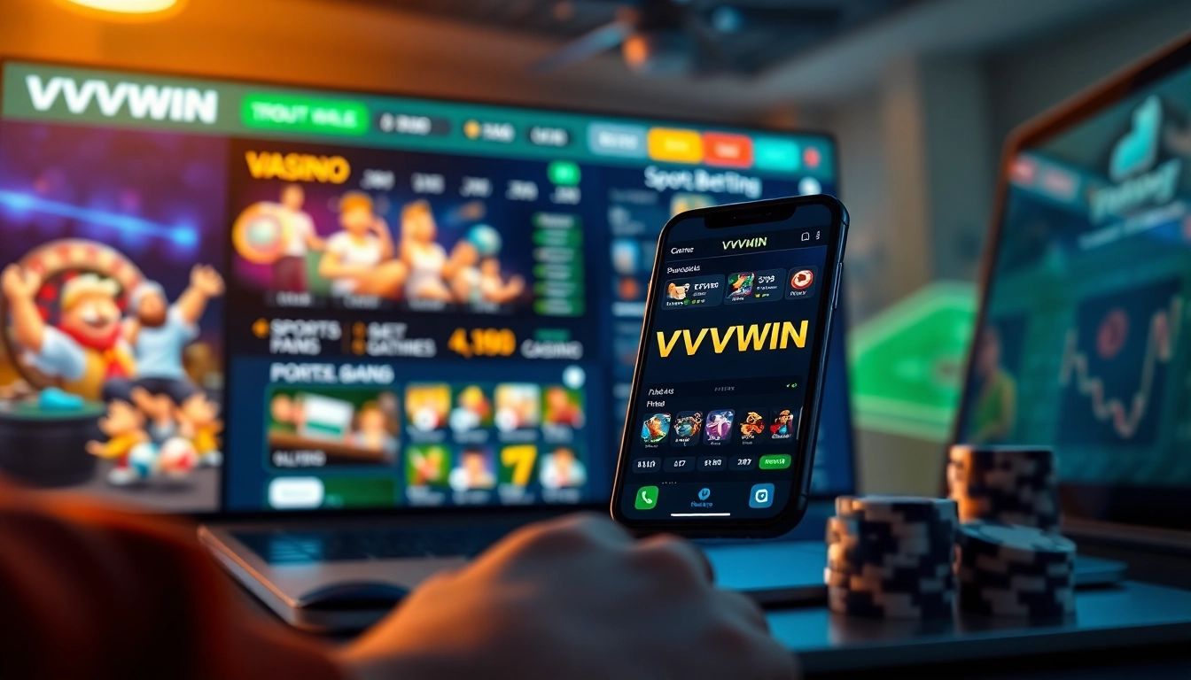 Interactive gaming interface of vvvwin88.live showcasing stunning casino options and sports betting.