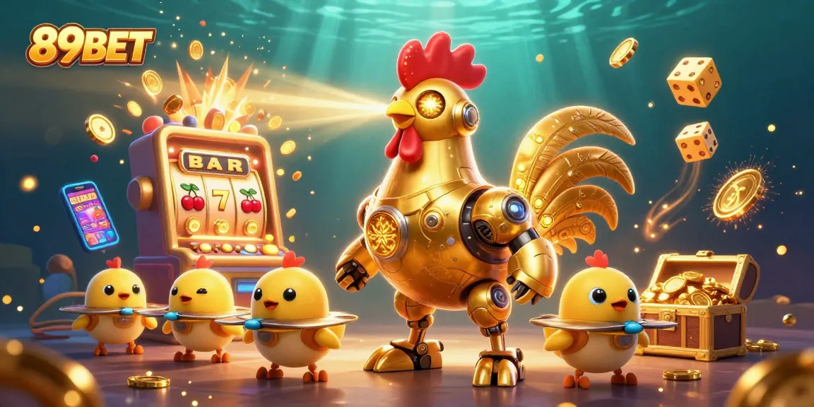 Experience thrilling gameplay at 89BET with a dynamic casino-themed illustration featuring adventures in a stunning digital casino world.