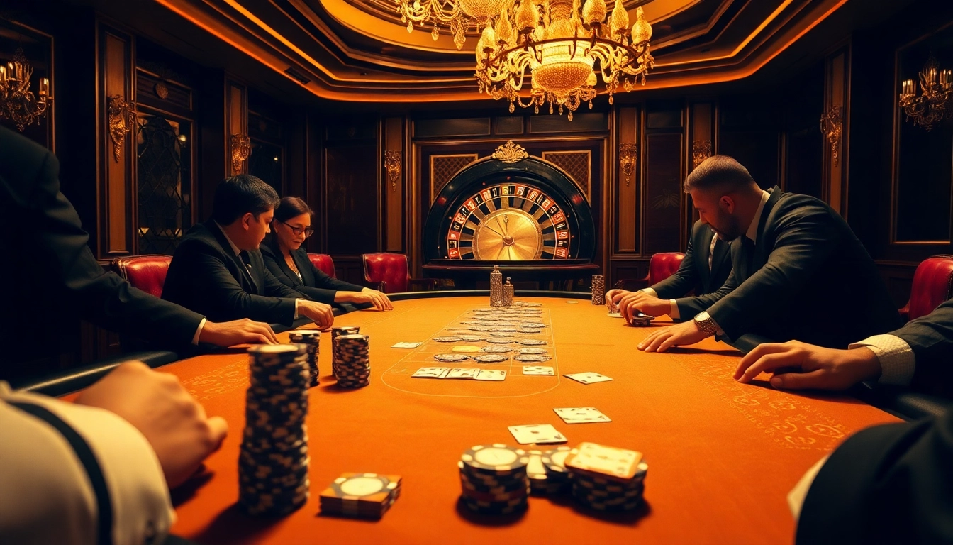 Engaged players at nhà cái fa88's poker table experience thrilling high-stakes action.