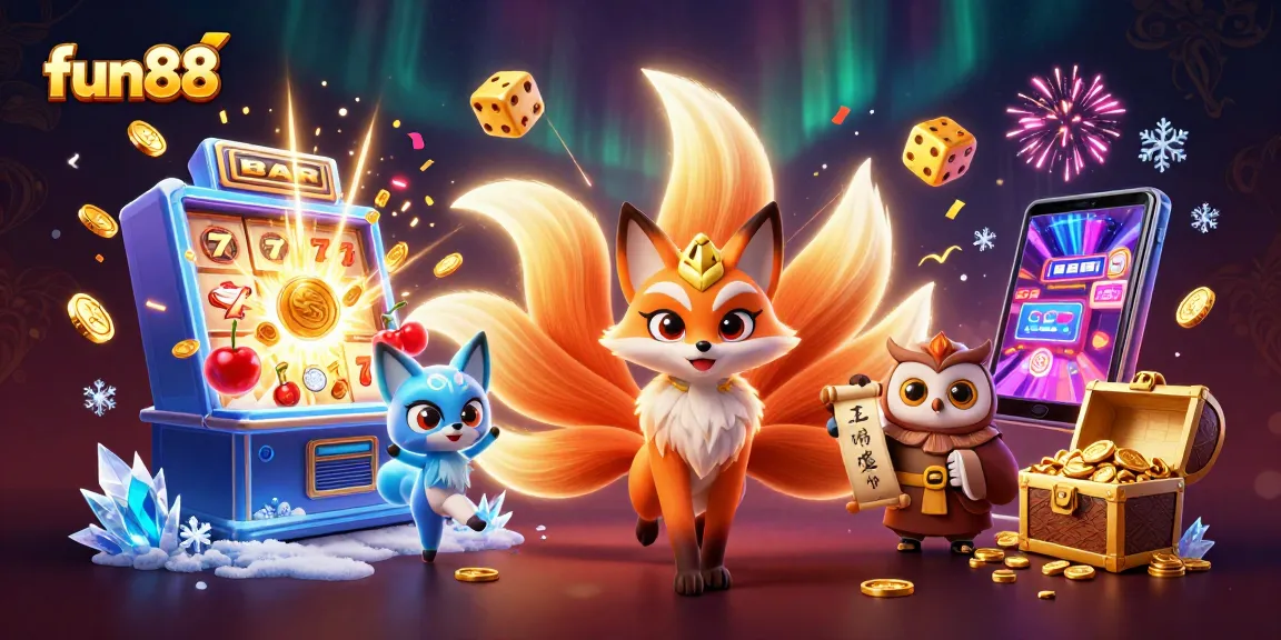 Experience thrilling fun88 gaming with colorful slot machines and mystical characters.