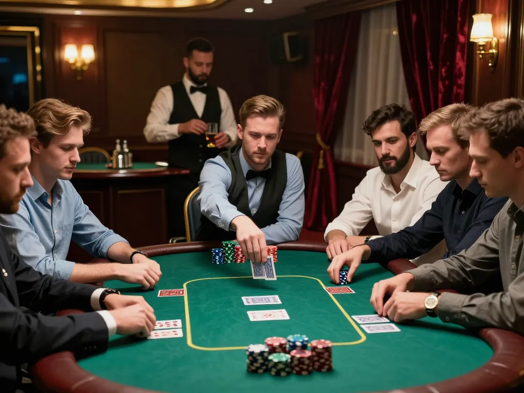View high-stakes poker gameplay at https://ga88bet.com/ with players in action and sophisticated ambience