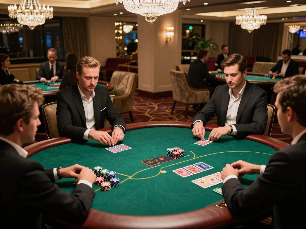 Winning strategies at the lu88yy VIP poker table in an upscale casino environment