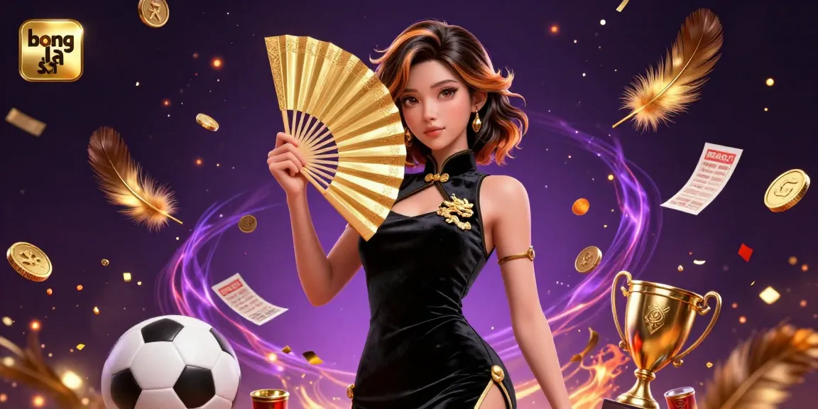 Bong da so presents live soccer betting action with a stunning illustration of event highlights and sports elements.