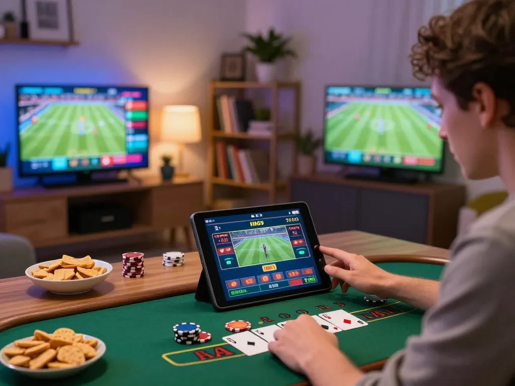 Experience online gaming excitement with fc88 while playing live dealer blackjack in a cozy setting.