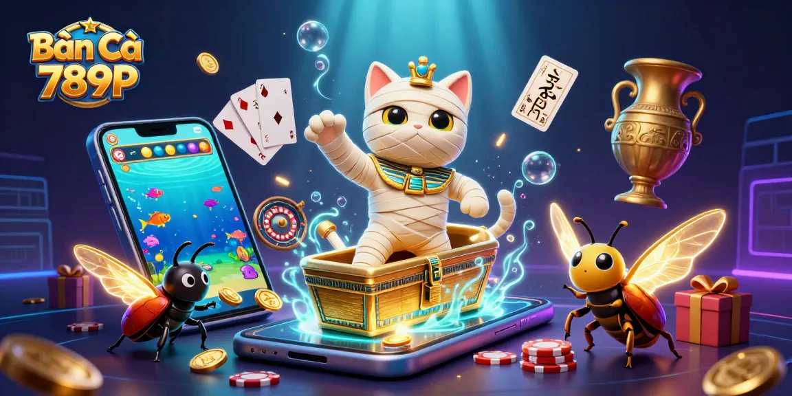Experience thrilling Bắn Cá 789P action with vibrant underwater elements and captivating characters.