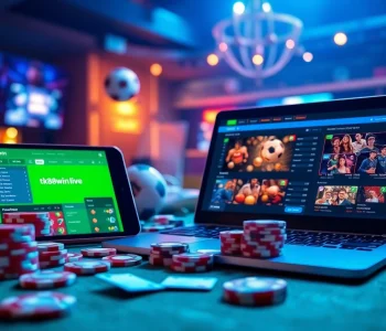 Exciting online gaming scene featuring tk88win.live casino activities and sports betting.