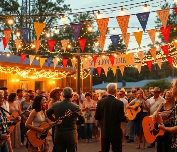 Celebrate Johnny Cash's birthday at a lively event, featuring music and joyful guests, enhancing the spirit of johnnycashbirthday.com.