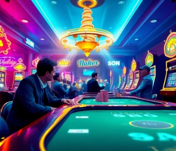 Discover the thrill of online gaming at luck8win.live, featuring vibrant casino scenes and engaging players immersed in the action.