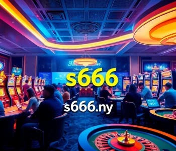 Exciting gaming experience at s666.nyc with diverse players enjoying poker and roulette in a modern virtual casino.
