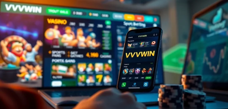 Interactive gaming interface of vvvwin88.live showcasing stunning casino options and sports betting.