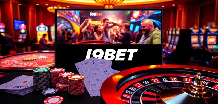 I9BET showcases a vibrant online casino ambiance with dynamic tables and engaging players.