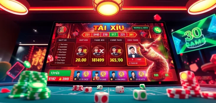 Exciting online gaming experience at https://taixiuonlinevip.info/ showcasing Tài Xỉu with vibrant graphics and engaging gameplay elements.